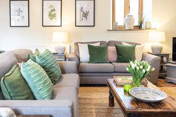 Relax in the lovely open plan space.