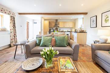 The open plan ground floor allows all the family to be together.