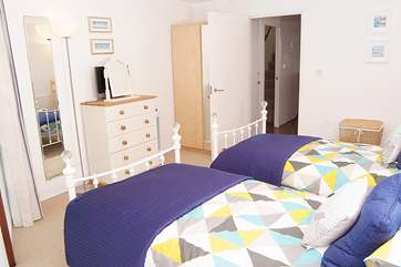 Another view of the twin bedroom.