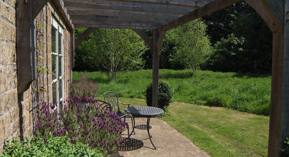 The patio is a delight - completely private and surrounded by the wildlife meadow.