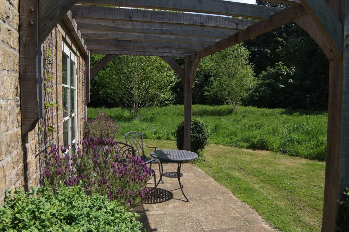 The patio is a delight - completely private and surrounded by the wildlife meadow.