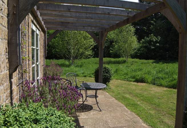 The patio is a delight - completely private and surrounded by the wildlife meadow.