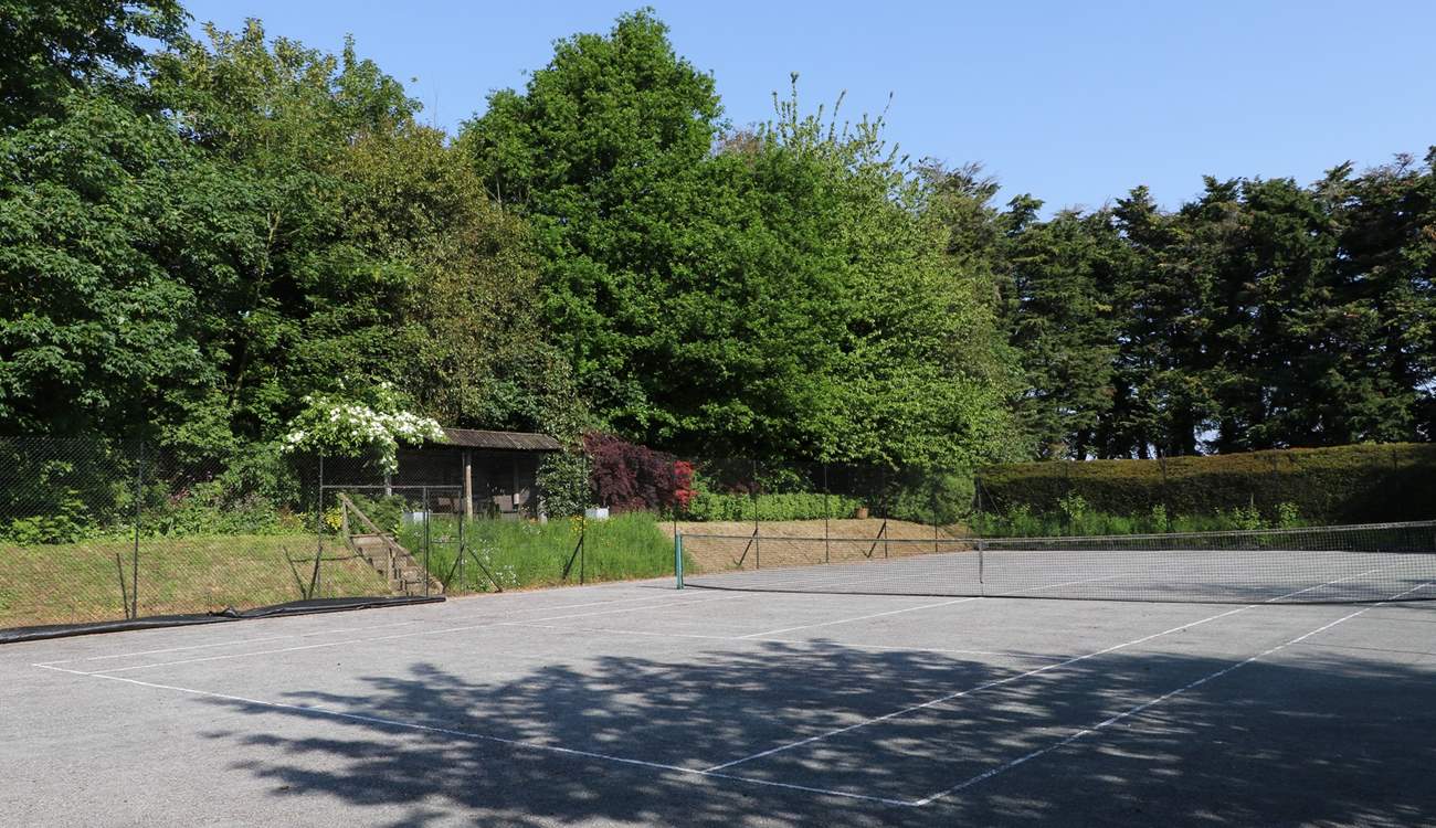 Please do make the most of this fabulous tennis court, which is available from the 1st April to the 1st October.