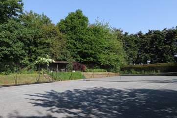 Please do make the most of this fabulous tennis court, which is available from the 1st April to the 1st October.