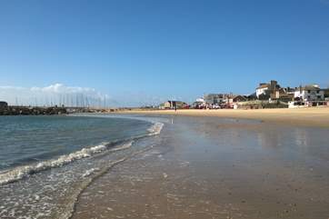 Lyme Regis on the Devon/Dorset border is an easy drive from The Pump House. There is an all year round dog-friendly beach at the far end and beyond the fisherman's buildings on the Cobb harbour itself.