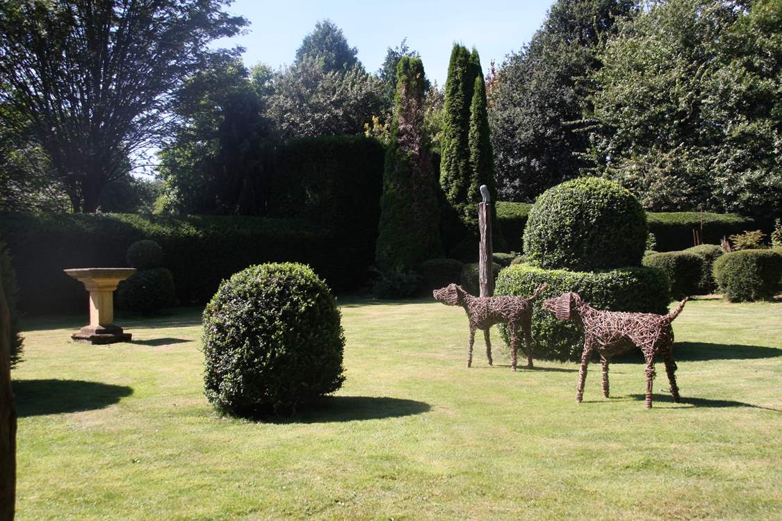 The curated gardens are a joy.