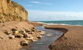 This is the dramatic Jurassic Coast at Burton Bradstock, beyond West Bay at Bridport. - Thumbnail Image