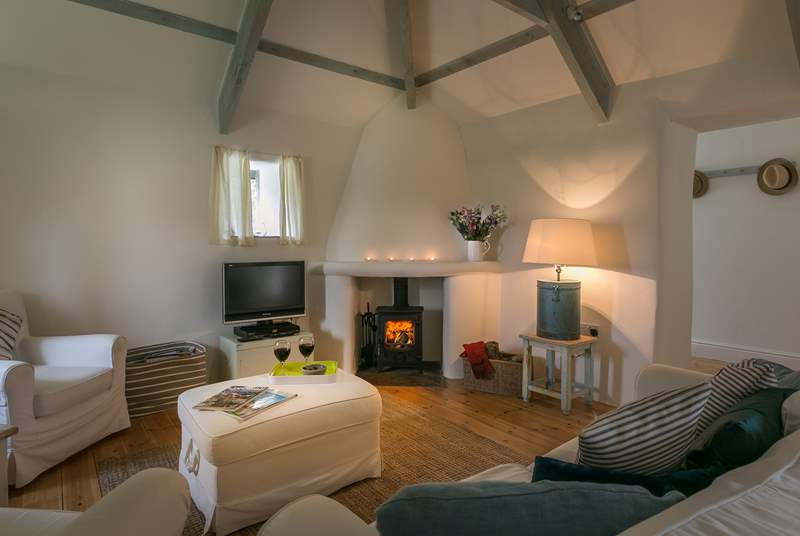 The toasty wood-burner makes this a great cottage all year round.