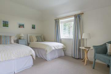 The delightful twin bedroom.
