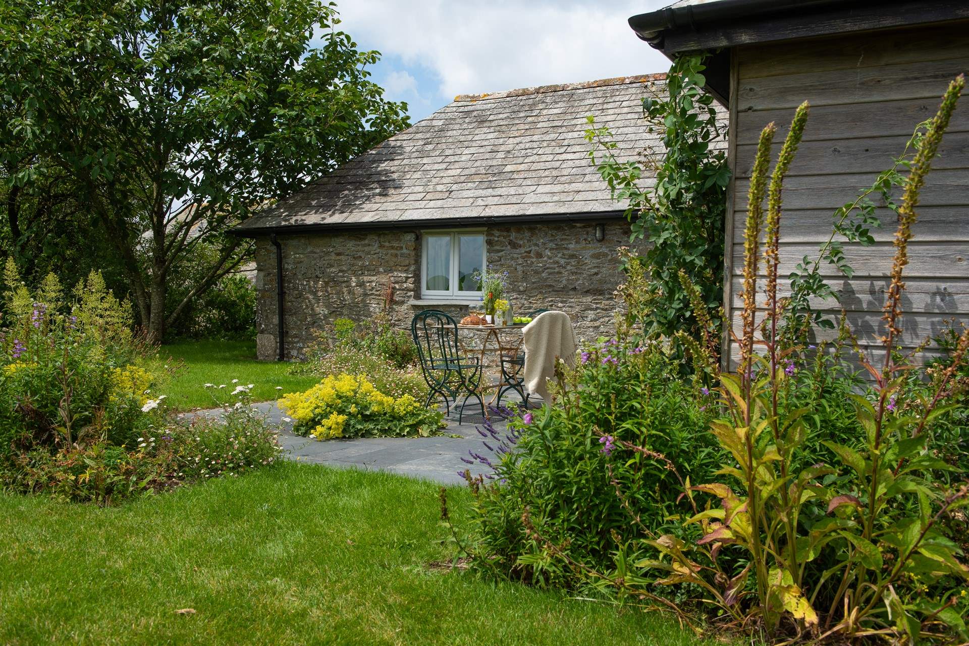 The garden is a delight.