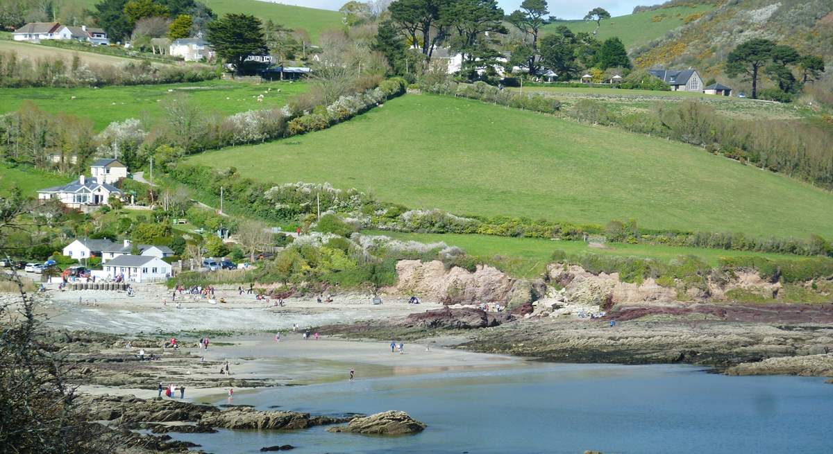 Looking back at Talland Bay.