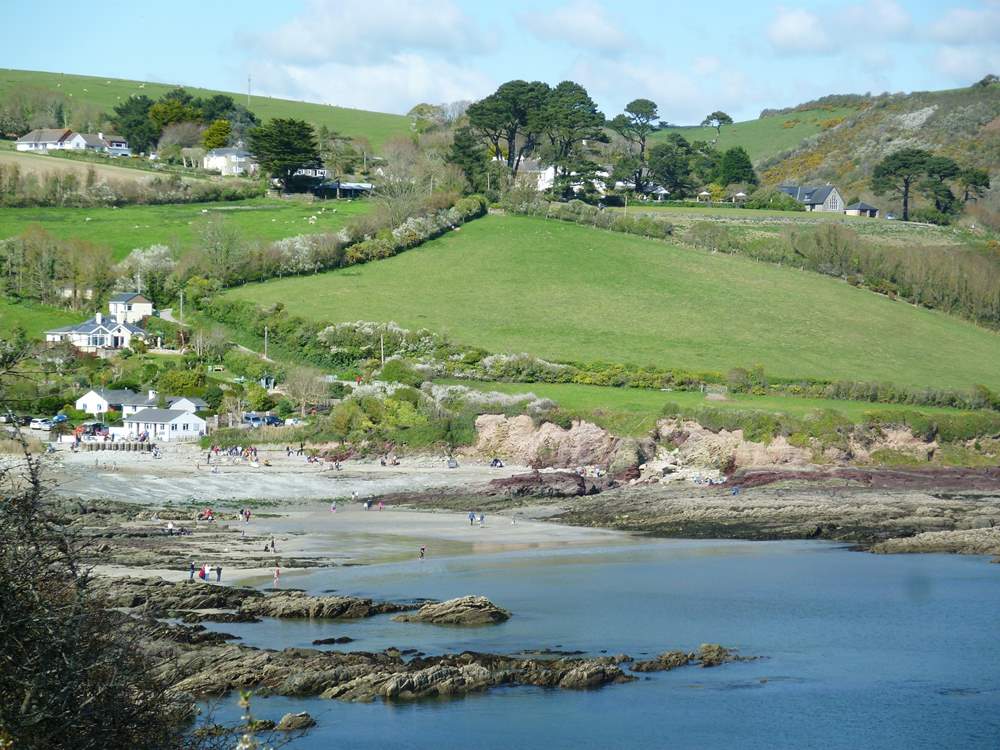 Looking back at Talland Bay.