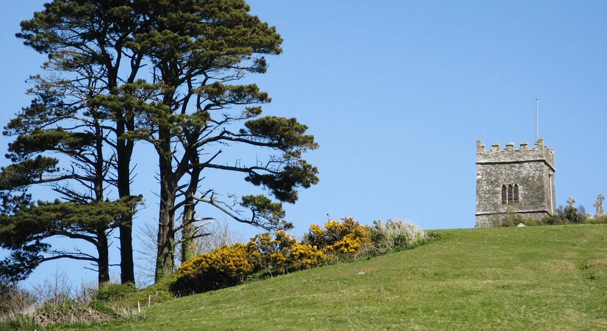 There is a lovely cliff walk up to the ancient church.