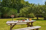 Enjoy afternoon tea in the gorgeous garden.