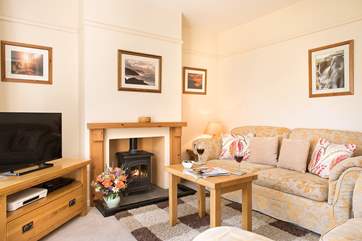 The cosy sitting-room.