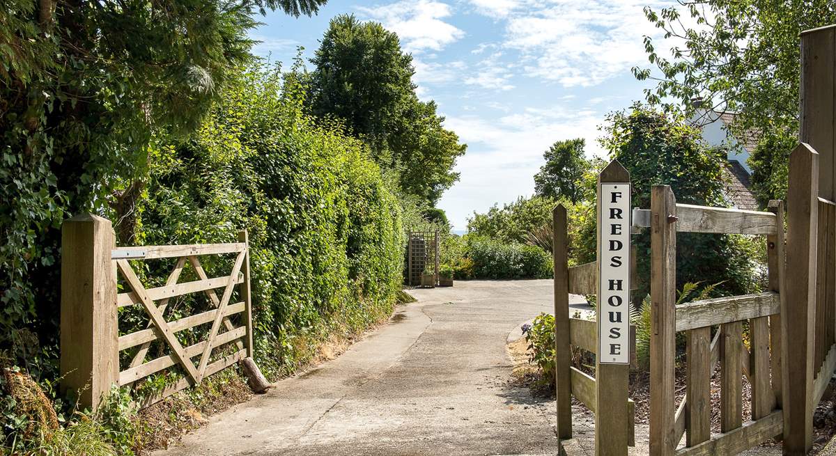 The driveway to Fred's House.