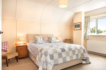 Bedroom Two is lovely and spacious and enjoys views of the countryside and coastline.