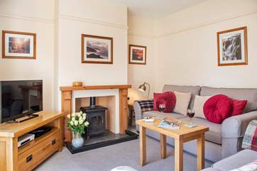The cosy sitting-room.