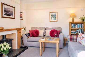 The toasty wood-burner makes this a great retreat all year round.