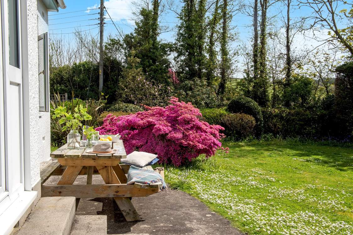 Enjoy sunny meals in the best of the Cornish sunshine.
