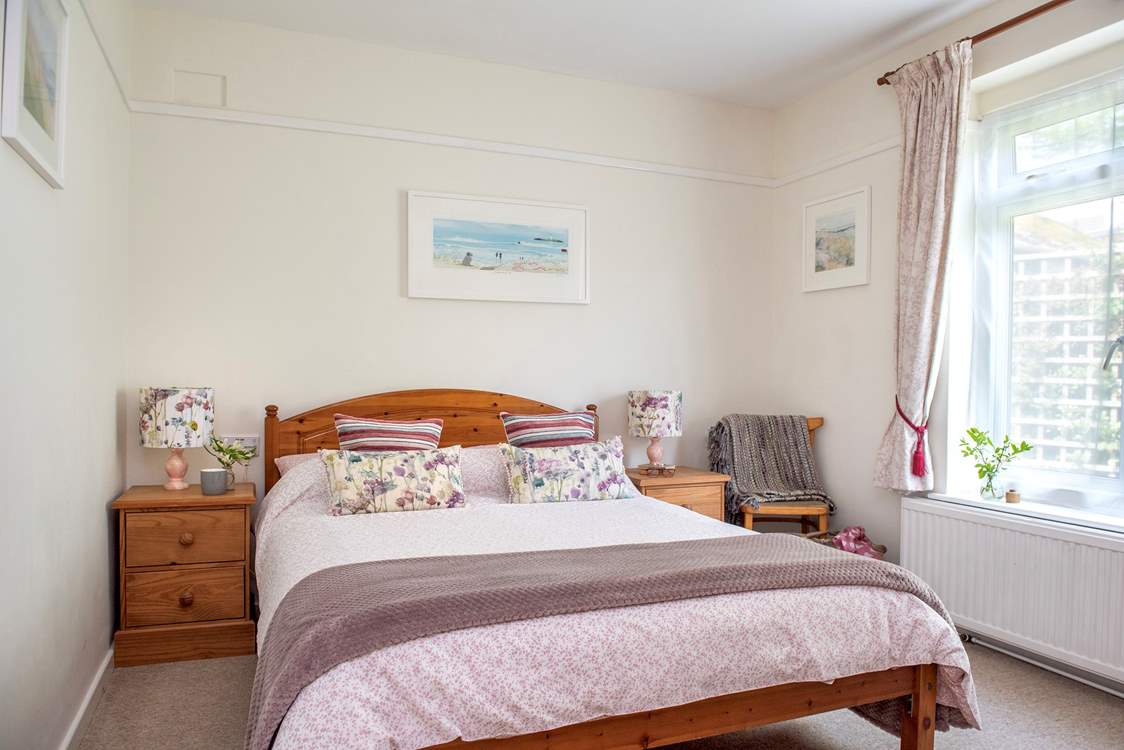Pretty bedroom One is located on the ground floor
