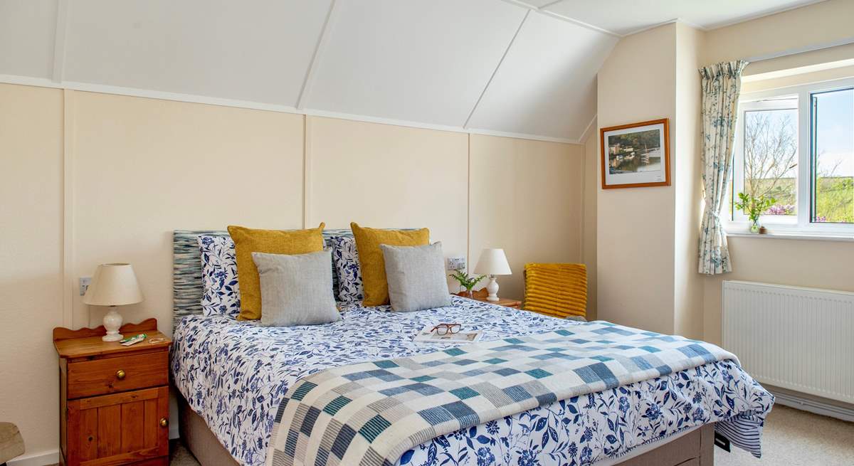 A wonderful king-size bed awaits in the second bedroom.