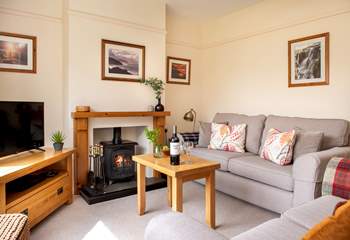 The cosy sitting room.