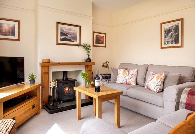 The cosy sitting room.