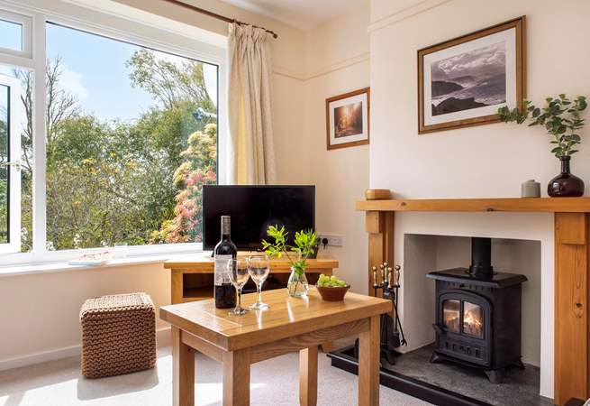 The toasty wood-burner makes this a great retreat all year round.