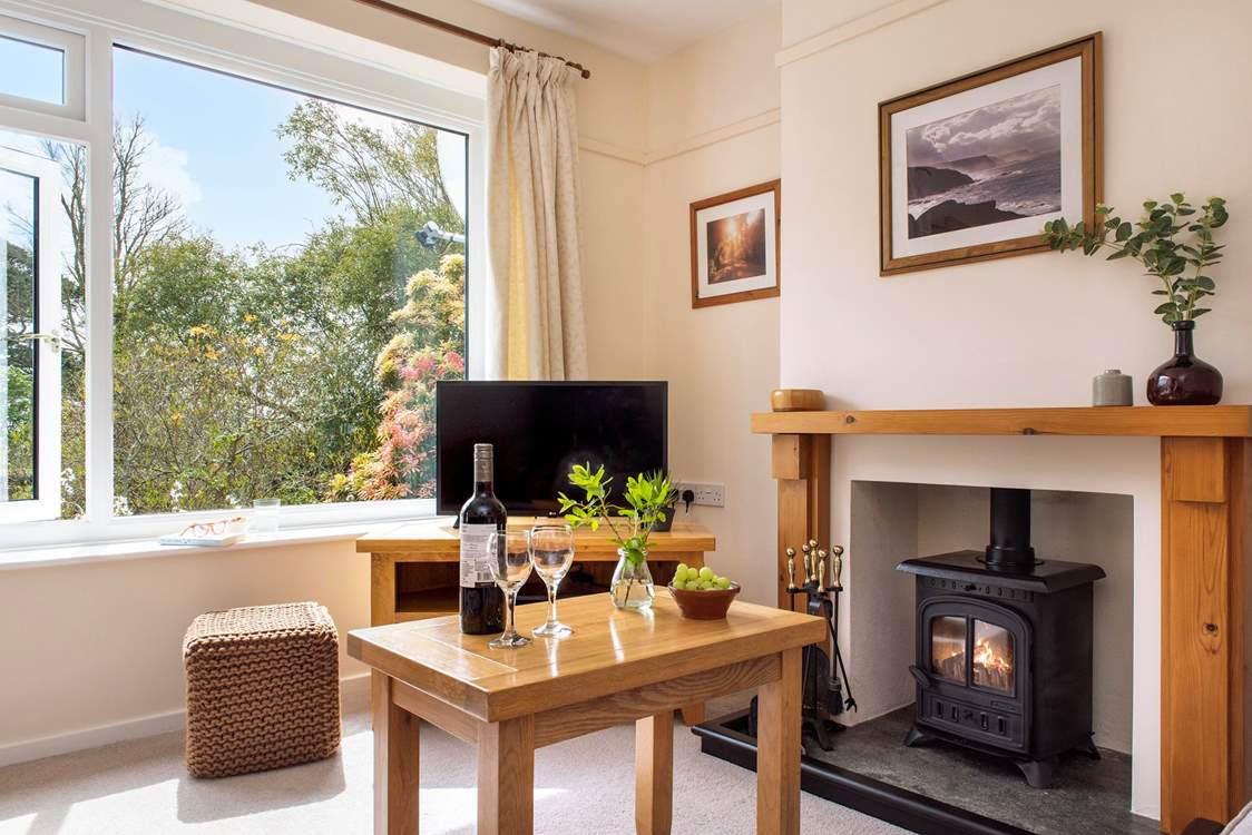 The toasty wood-burner makes this a great retreat all year round.