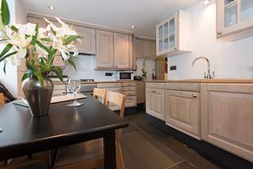 The kitchen dining-area.