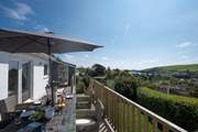 A lovely view from the wooden deck.