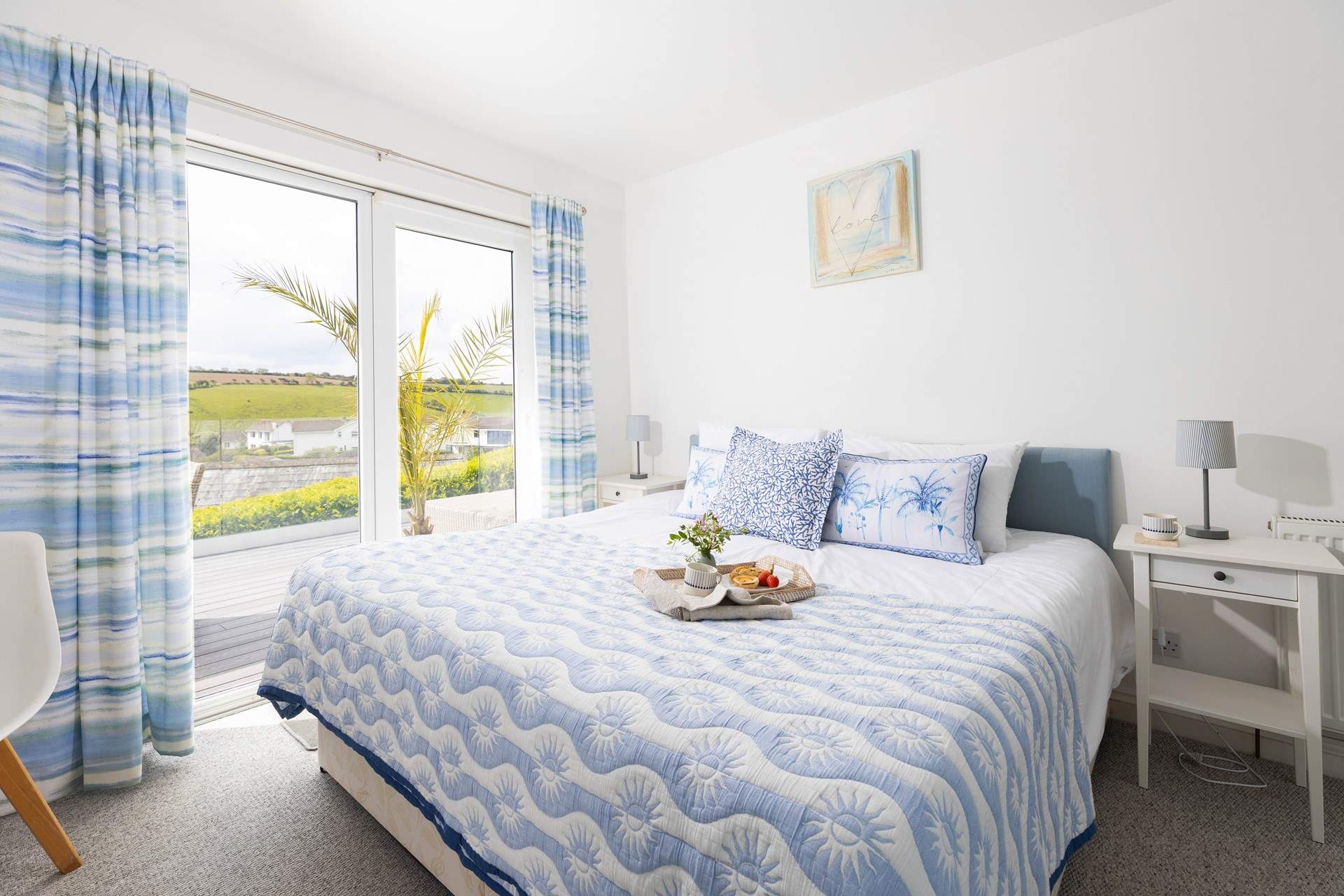 The bedrooms are a delight, bedroom 1 has patio doors onto the wrap around deck. 