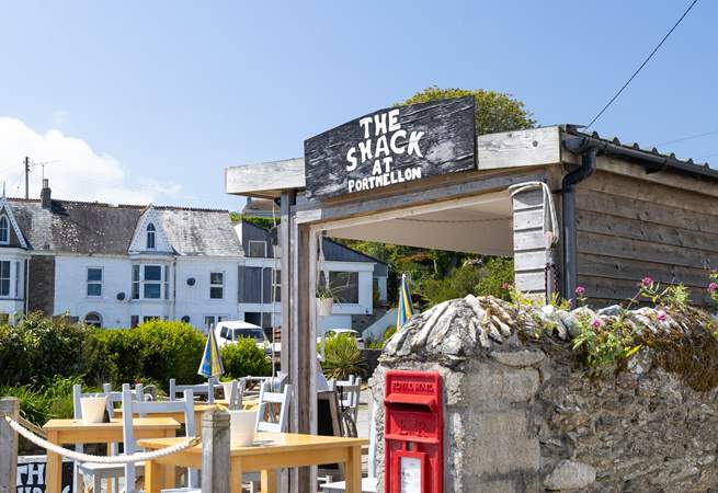 Enjoy a coffee and home-made cake at this little cafe in the cove.