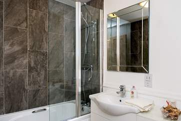 The bathroom.