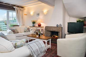 The main living-area has large patio doors leading out onto the terrace.