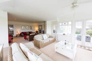 Two separate sitting-areas give plenty of space to spread out.