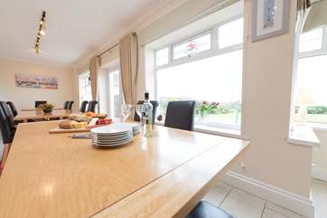 Plenty of space for family meals.