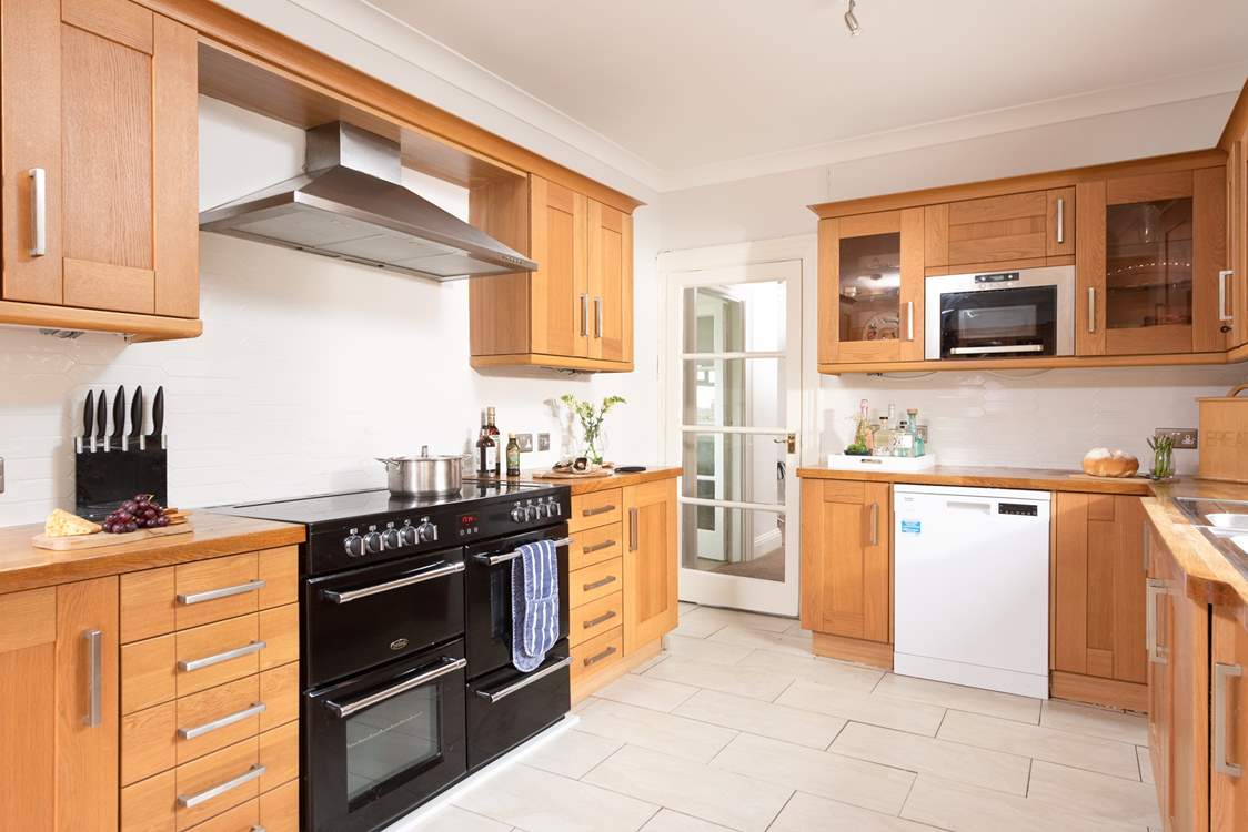 The large range-style cooker is perfect when catering for a crowd.