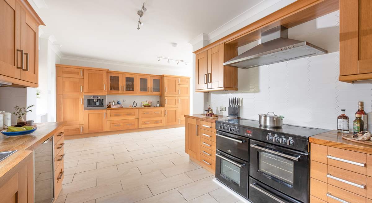 The kitchen is incredibly well equipped, with plenty of storage.