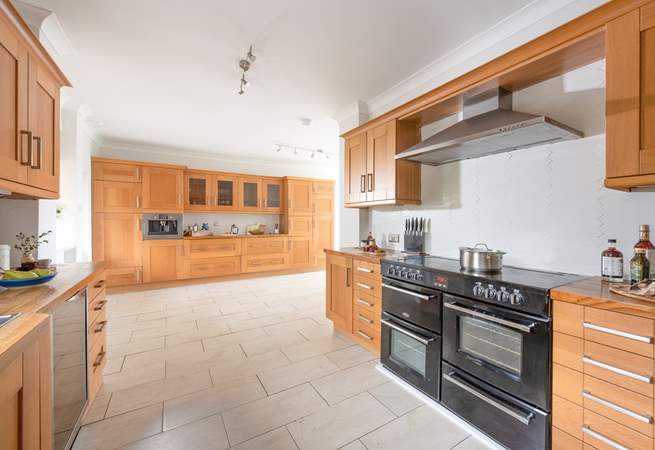 The kitchen is incredibly well equipped, with plenty of storage.