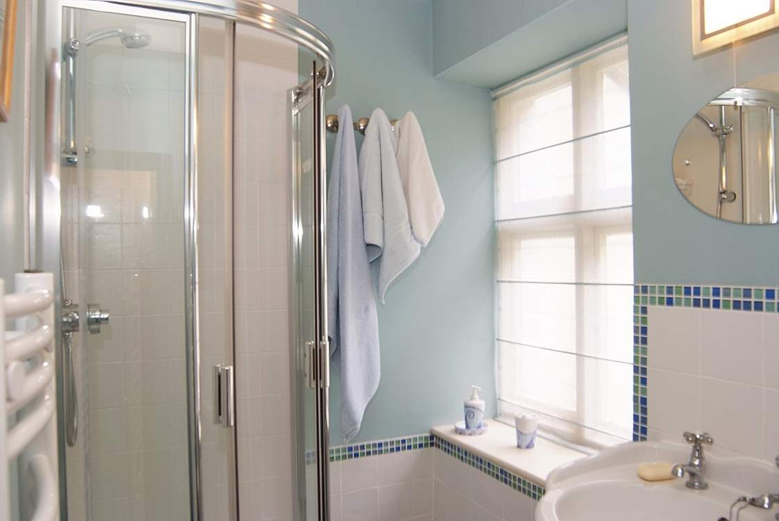 The shower-room on the ground floor.