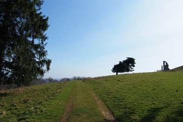 The track goes through the deer park.