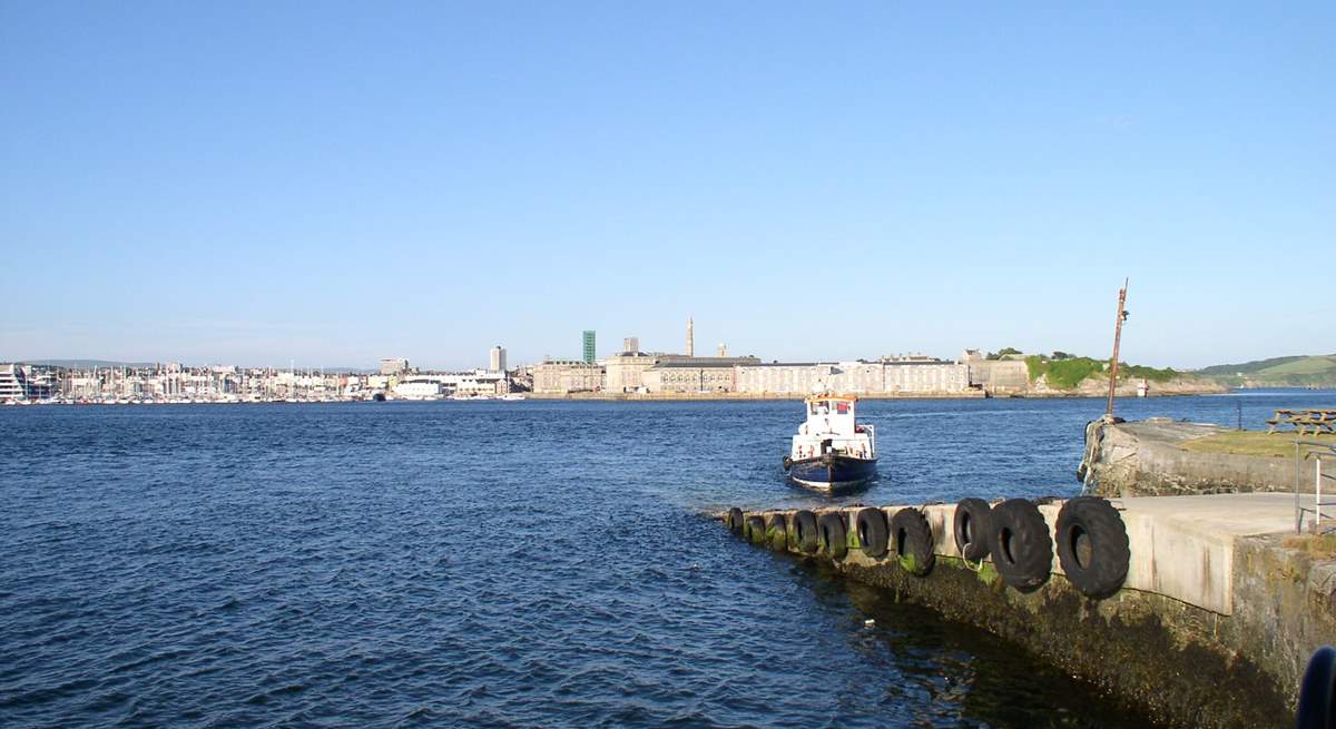 The Cremyll Ferry goes across from Cremyll to The Barbican in Plymouth.