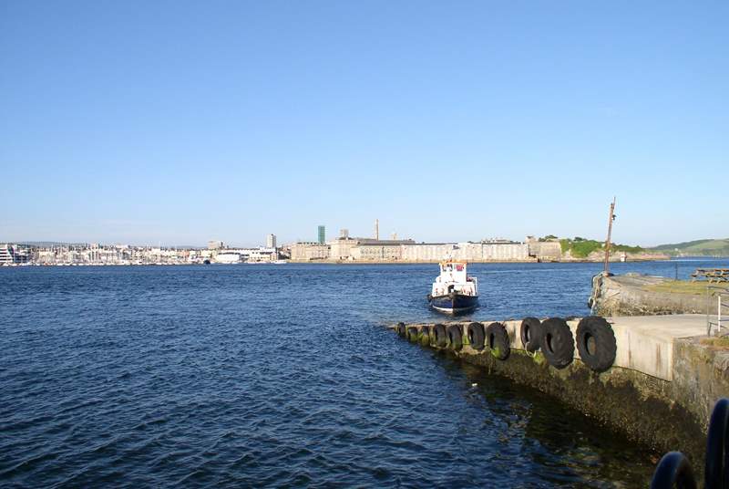 The Cremyll Ferry goes across from Cremyll to The Barbican in Plymouth.