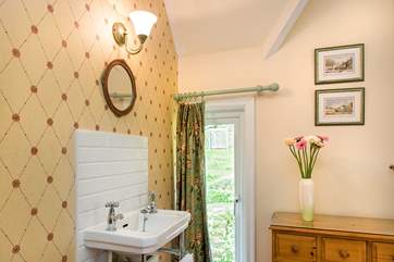 The vanity unit in the bedroom is very handy.