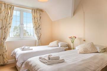 Bedroom 3 can be set up as either twin beds or a double bed.