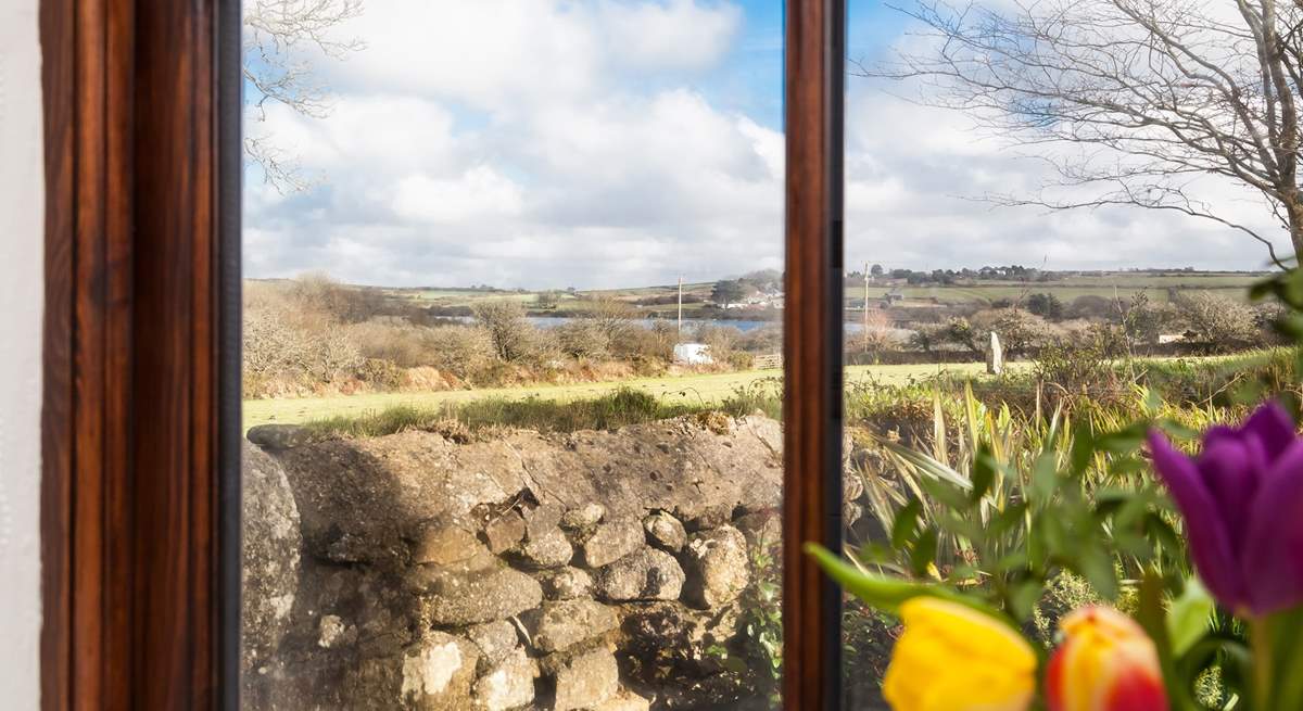 The stunning view across the fields.