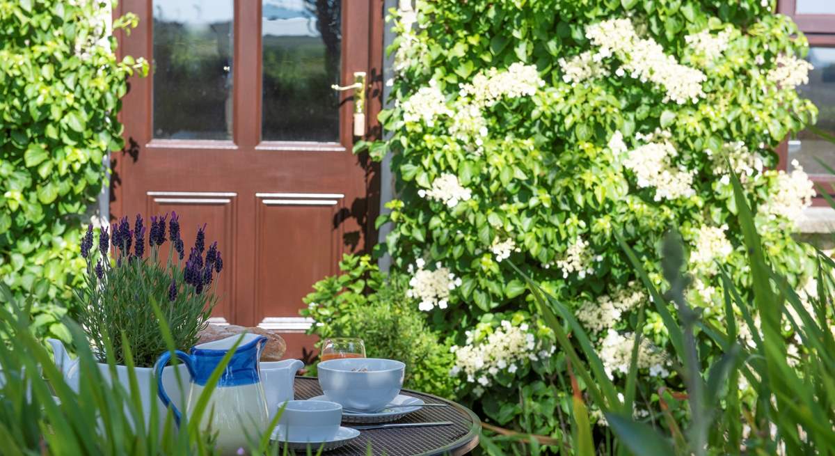 The patio at the front is the perfect spot for a cup of tea, whilst listening to the bird song.