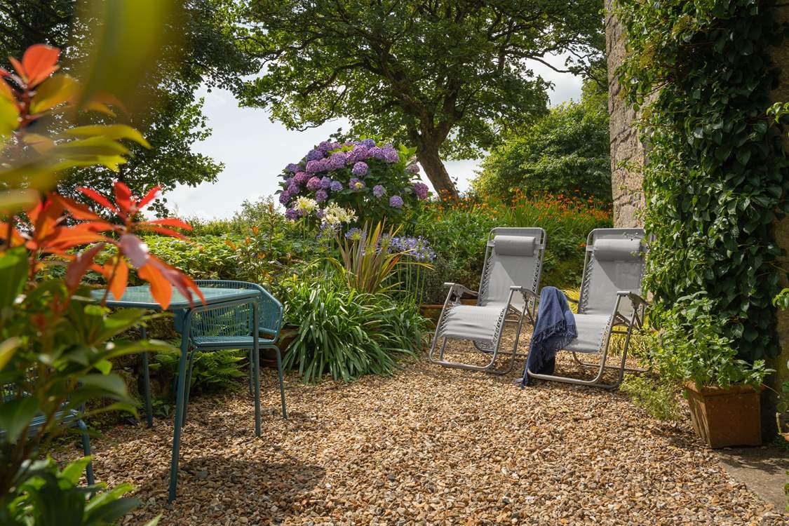 Relax with a glass of something special on the patio...